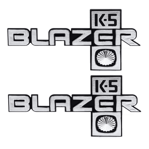 OER "K5 Blazer" Front Fender Emblem Set 1981-1987 Chevy Blazer Models