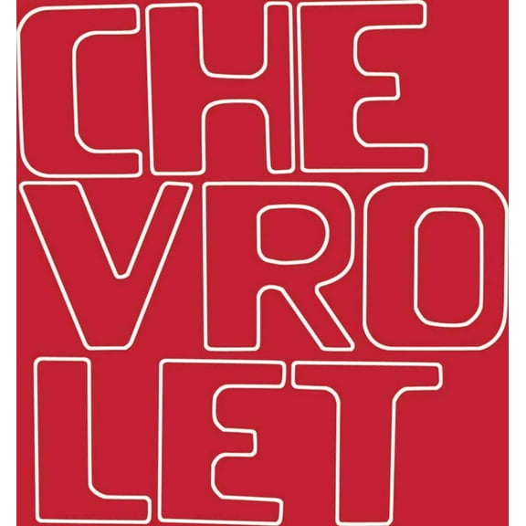 OER Red Tailgate Letter Decal Set 1954-1980 Chevy Stepside Pickup Truck