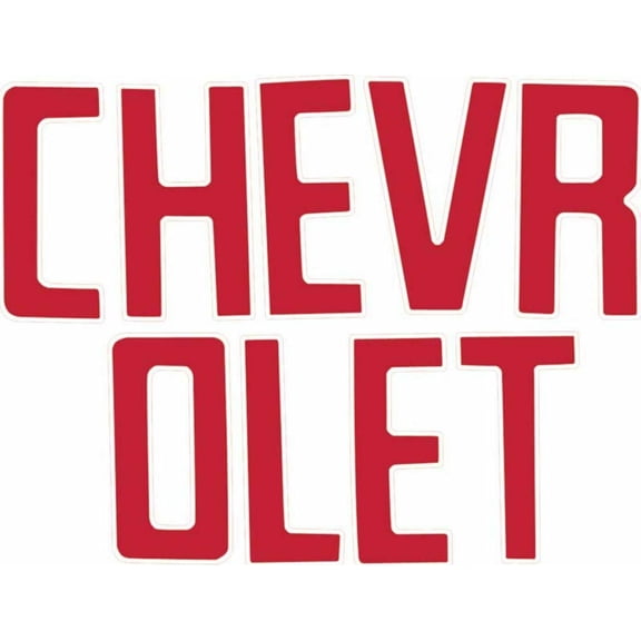 OER Red Tailgate Letter Set 1967-1972 Chevy Fleetside Pickup Trucks