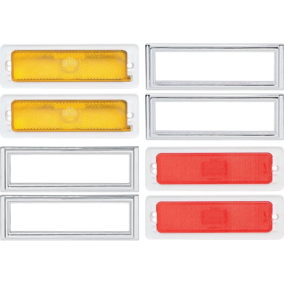 OER Side Marker Lamp Light and Bezel Set 1970-1974 Chevrolet Nova