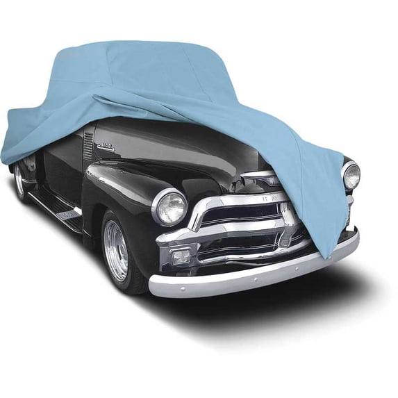 OER Single Layer Diamond Blue Indoor Car Cover 1960-76 Chevy/GMC Shortbed Truck