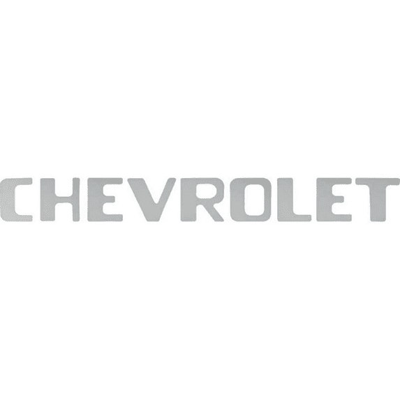 OER Stepside Chrome Tailgate Letter Decal Set 1954-1980 Chevy Stepside Trucks