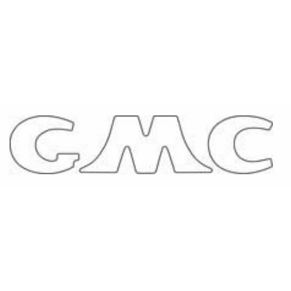 OER White Tailgate Letter Decal Set 1947-1954 GMC Stepside Pickup Truck