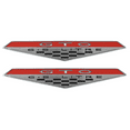 thumbnail image 1 of OER Zinc Diecast Fender/Rocker Panel Emblem Set For 1964-1968 Pontiac GTO Models, 1 of 1