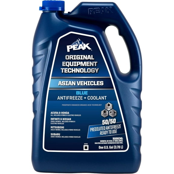 OET Extended Life Blue 50/50 Prediluted Antifreeze/Coolant for Asian Vehicles, 1 Gal.