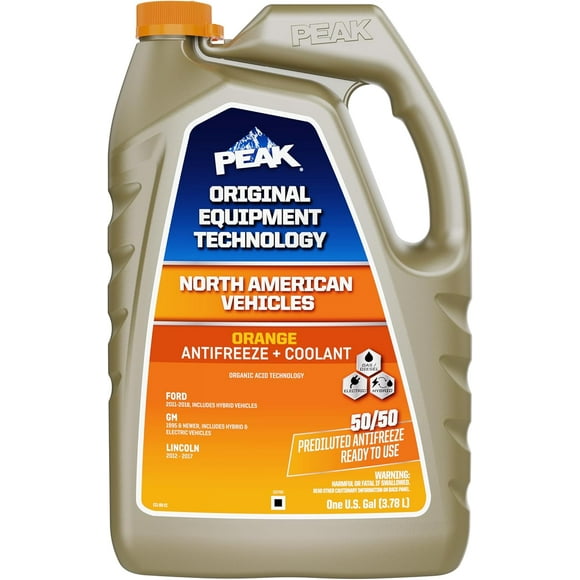 OET Extended Life Orange 50/50 Prediluted Antifreeze/Coolant for North American Vehicles, 1 Gal.