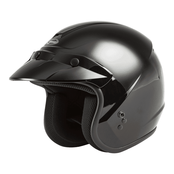 OF-2 OPEN-FACE HELMET BLACK SM