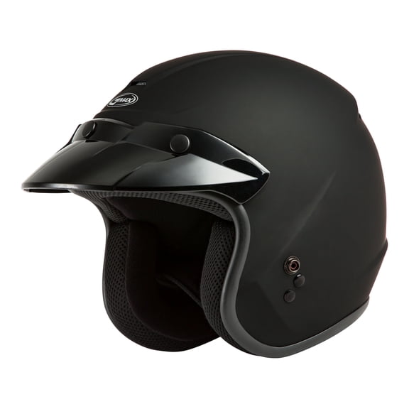 OF-2 OPEN-FACE HELMET MATTE BLACK 2X