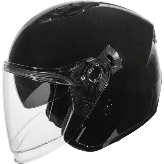 OF-87 HELMET W/LED LIGHT BLACK 3X