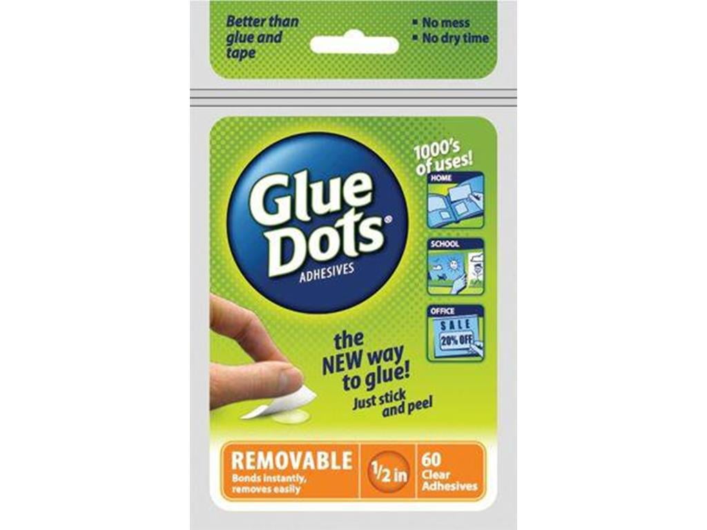 Glue Dots Clear Dot Sheets-Mini .1875 252/Pkg - 634524337092