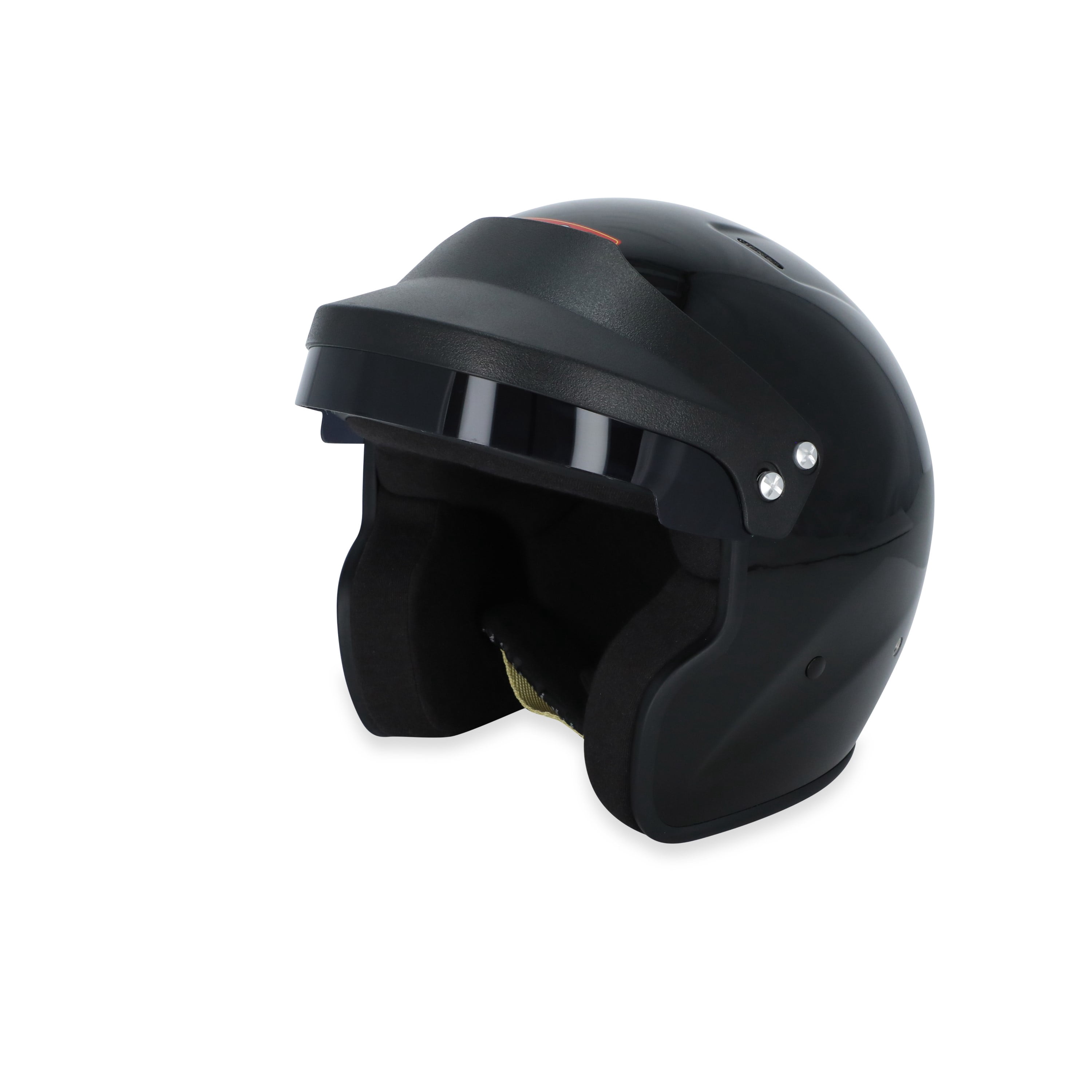 RaceQuip 257007RQP OF25 Open Face Helmet, Snell SA2025 Certified, Gloss Black, 2X-Large