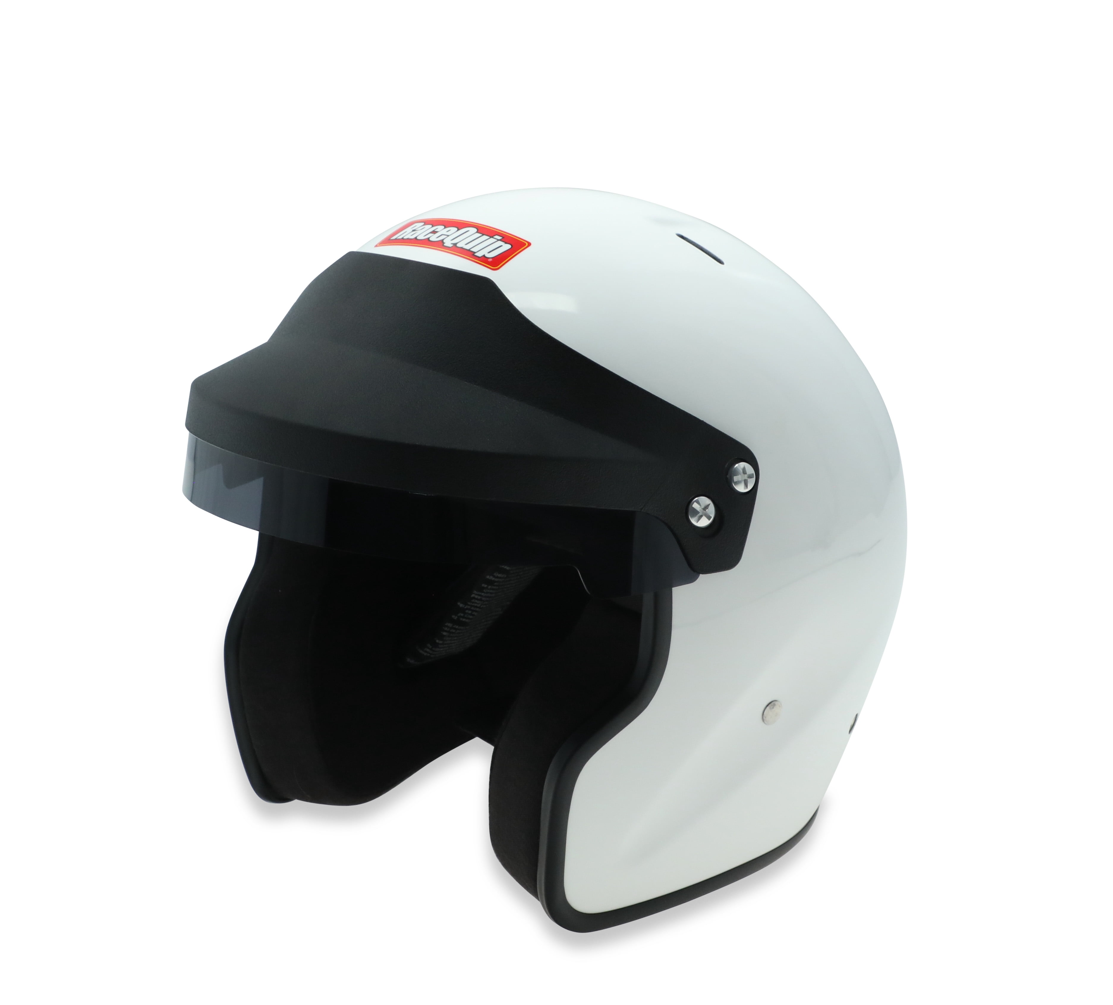 RaceQuip 257117RQP OF25 Open Face Helmet, Snell SA2025 Certified, Gloss White, 2X-Large