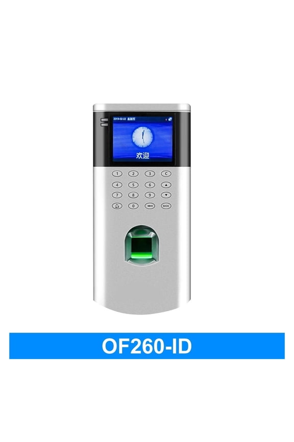OF260 Fingerprint Time and Attendance Machine Card Employee Time Clock Management with 12V Electronic Door Lock System