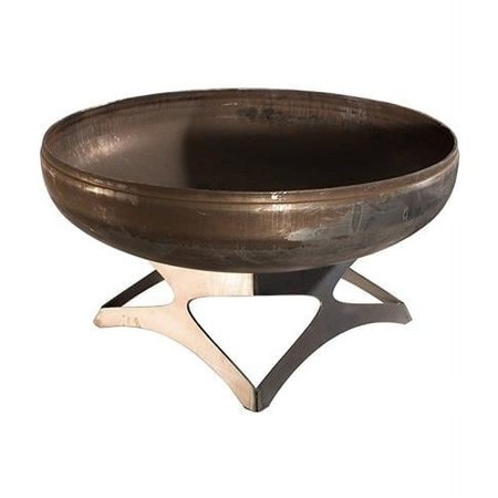 OF30LTY-CB 30 dia. Liberty Natural Steel Curved Base Fire Pit