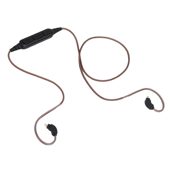 OFC Replacement Wireless Audio Cable Upgrade with Microphone and Volume Control for 2 Pin 0.78mm Earphones / 10 inches / 25.4 cm Bluetooth 5.3 Adapter Cord