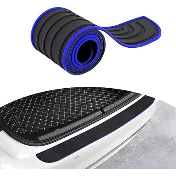 OFEFE Car Rear Bumper Protector Guard - Anti-Scratch Rubber Trunk Door Entry Guard Strip with Non-Slip Surface, Universal Fit for Most Cars and SUVs