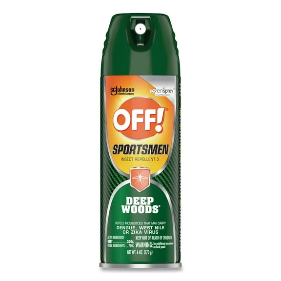 OFF! 334684 Deep Woods Sportsmen 6-Ounce Insect Repellant Aerosol Spray (12/Carton)