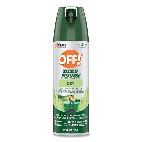 OFF! 616304 Deep Woods 4 oz. Aerosol Spray Dry Insect Repellent - Neutral Scent (12/Carton)