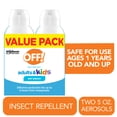 thumbnail image 1 of OFF! Insect Repellent Aerosol for Adults & Kids, Fragrance-Free Bug Spray for Everyday Protection from Mosquitoes, 5 oz, 2 Count, 1 of 15