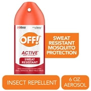 OFF! Active Insect Repellent I, Long-lasting Sweat Resistant Mosquito Bug Spray, 6 oz