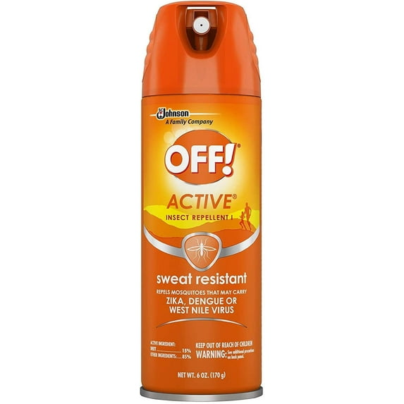 OFF! Active Insect Repellent, Sweat Resistant 6 oz Pack of 3