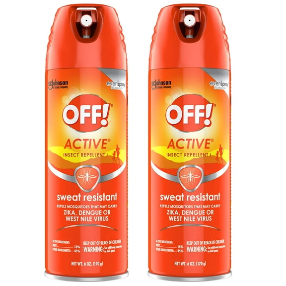 OFF! Active Mosquito Repellent, 6 OZ Pack of 2
