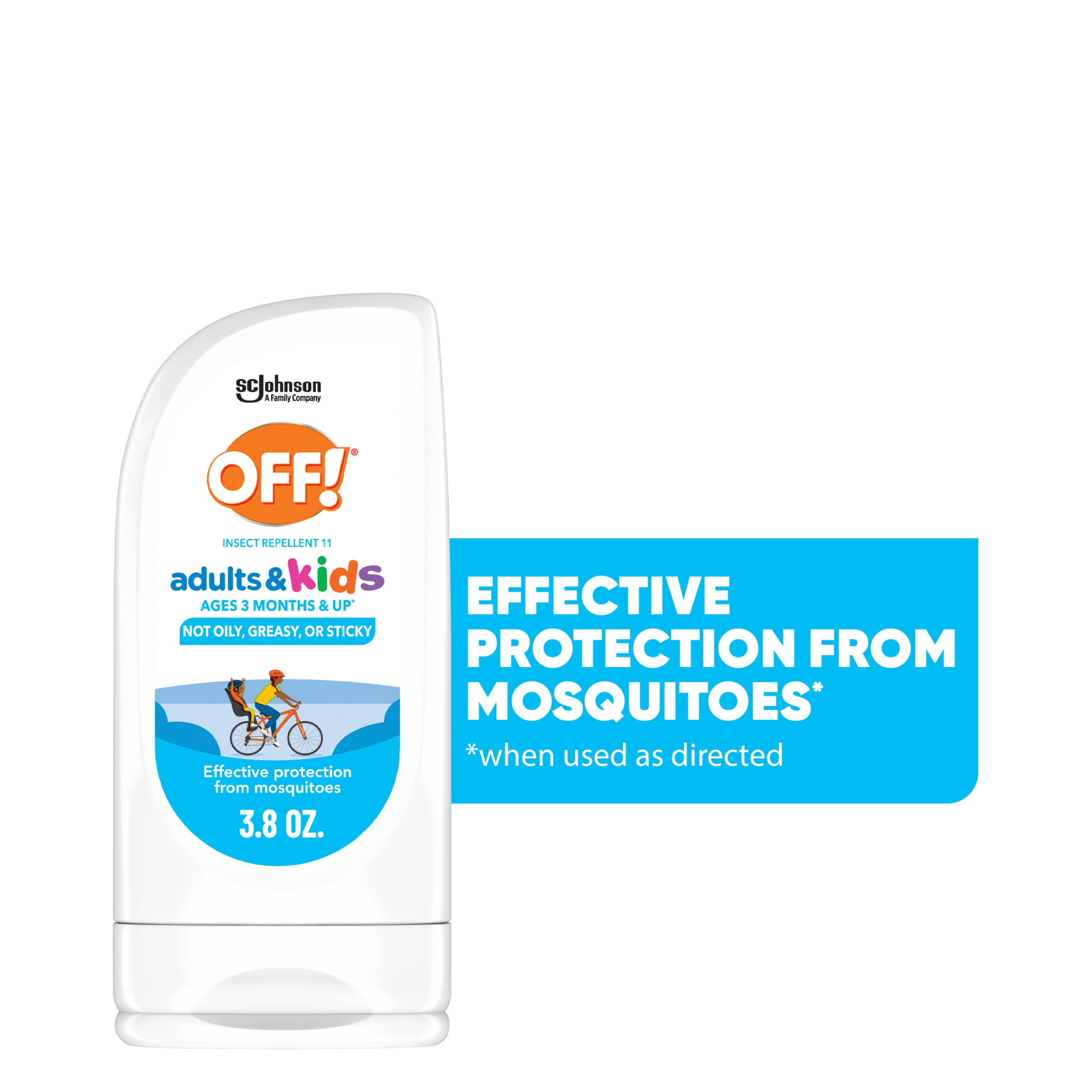 OFF! Insect Repellent Lotion for Adults & Kids, Fragrance-Free Bug Repellent for Everyday Protection from Mosquitoes, 3.8 oz
