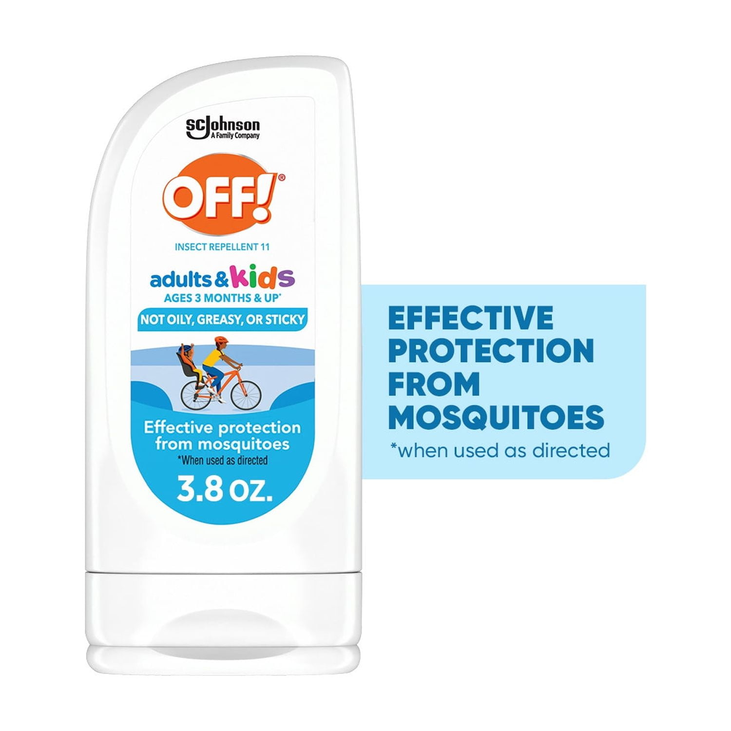 OFF! Picaridin Insect Repellent Lotion for Adults & Kids, Fragrance-Free, Deet Free Bug Repellent for Everyday Protection from Mosquitoes, Travel Essentials, 3.8 oz