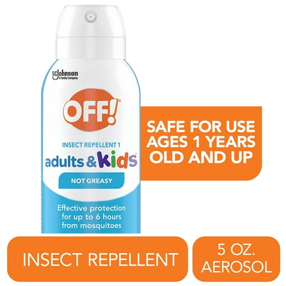 OFF! Insect Repellent Aerosol for Adults & Kids, Fragrance-Free Bug Spray for Everyday Protection from Mosquitoes, 5 oz