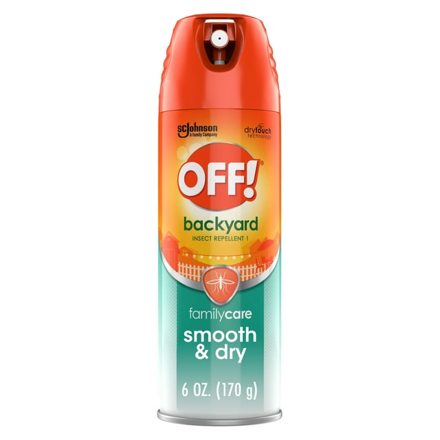 OFF! Backyard FamilyCare Insect Repellent I, Smooth & Dry Mosquito Spray, 15 DEET, 6 oz