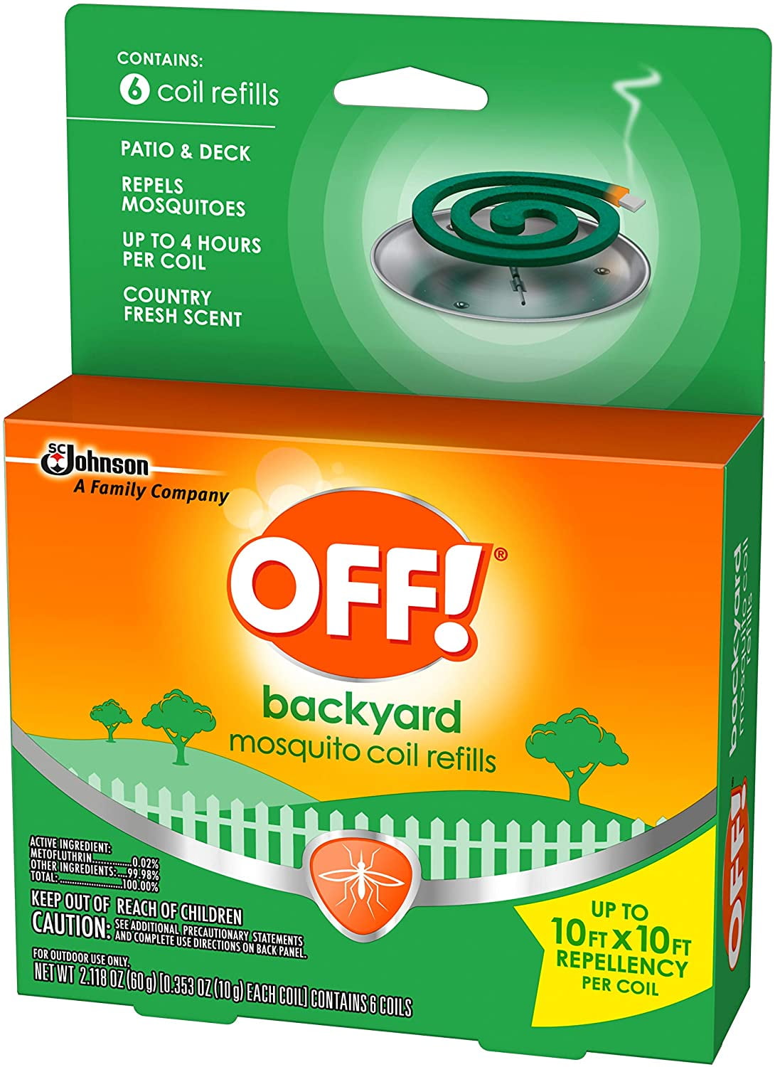OFF! Mosquito Repellent Coil Refills, Ideal for Outdoor Patios, Fresh ...