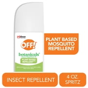 OFF! Botanicals Insect Repellent IV, Mosquito Repellent Spritz, Lasts Up To 2 Hours, 4 oz