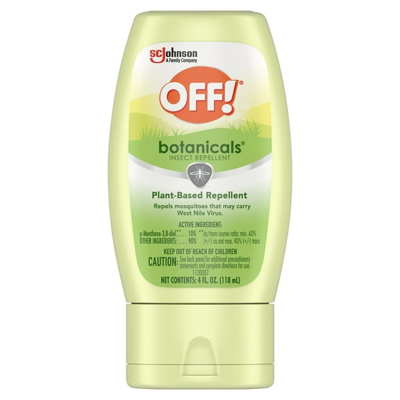 OFF! Botanicals Insect Repellent Lotion, Plant-Based Bug and Mosquito Repellent, 4 oz