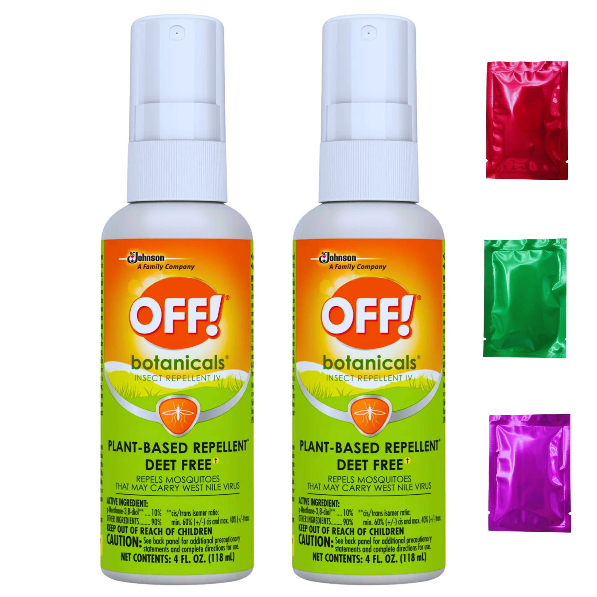 OFF! Botanicals Insect Repellent, 4oz (Pack of 2), DEETFree, For