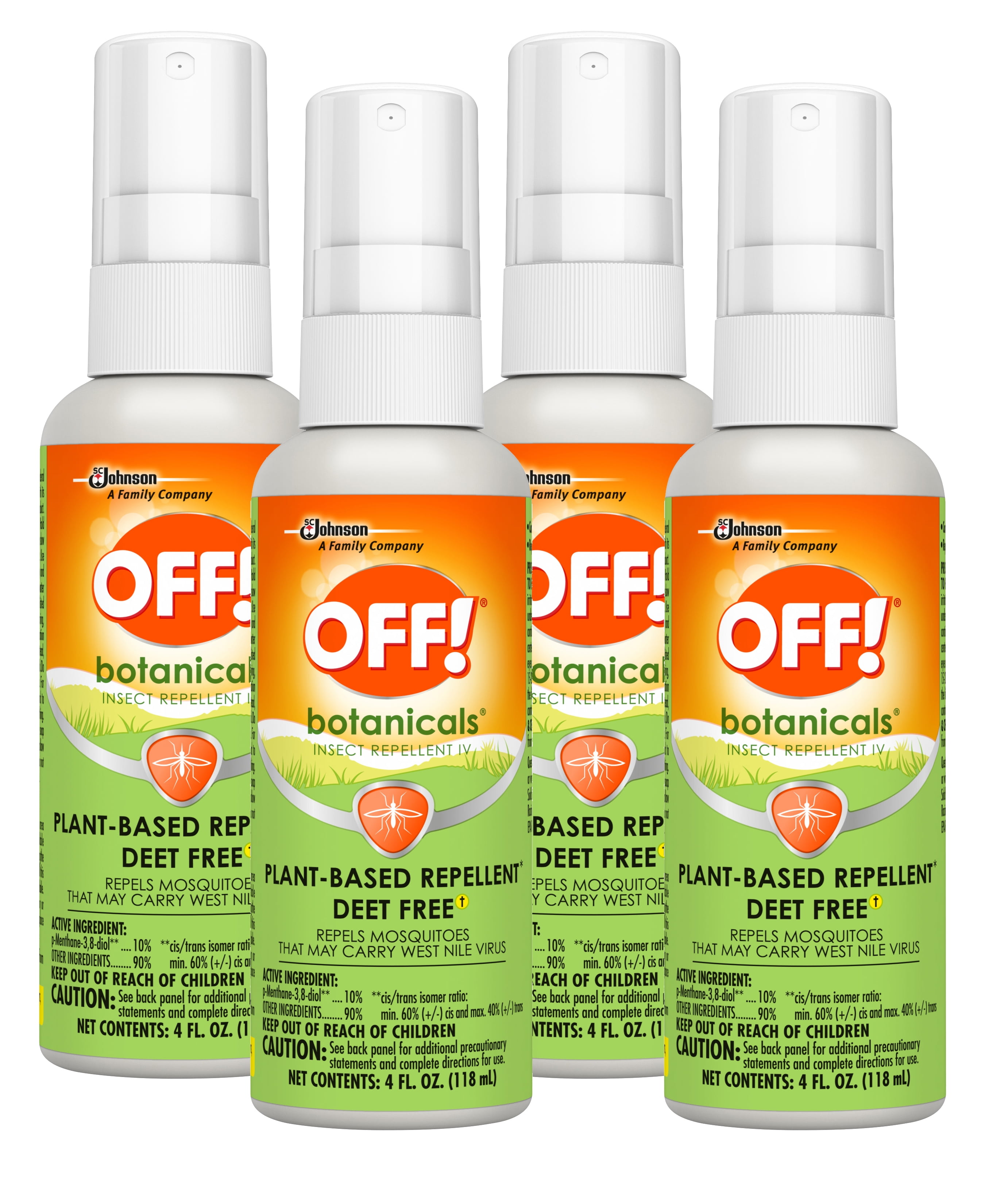 OFF! Botanicals Plant Based Bug Spray Family Care, Natural, Travel