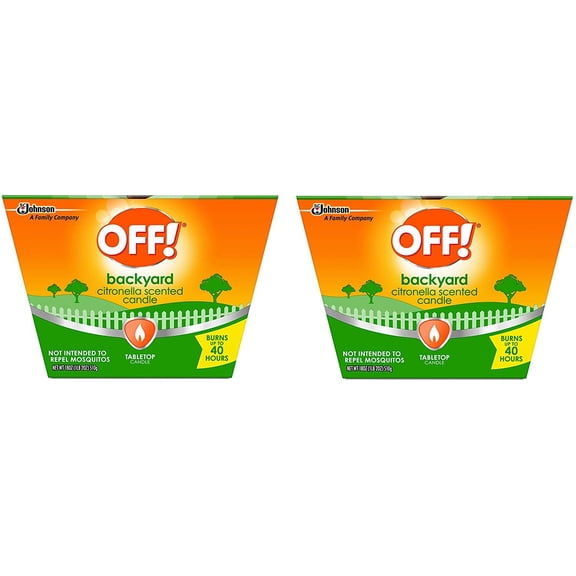 2-pack OFF! Citronella Bucket Insect Repellent Candle - Outdoor Mosquito Repellent - 2 Pack, 18 oz Residential Use, Standard Application