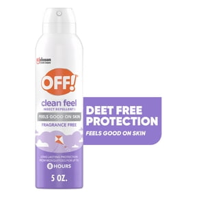 OFF! Clean Feel 20% Picaridin Insect Repellent I Aerosol, Fragrance Free, 5 oz