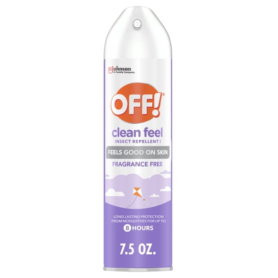OFF! Clean Feel Insect Repellent 1, Aerosol Mosquito & Bug Spray with Picaridin, 7.5 oz