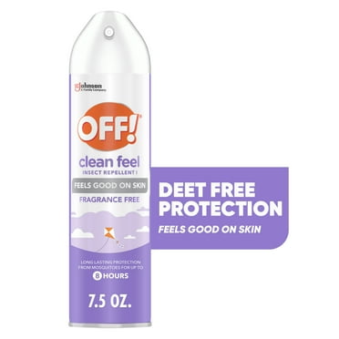 OFF! Clean Feel Inse Count Repellent 1, Aerosol Mosquito & Bug Spray with Picaridin, 7.5 oz