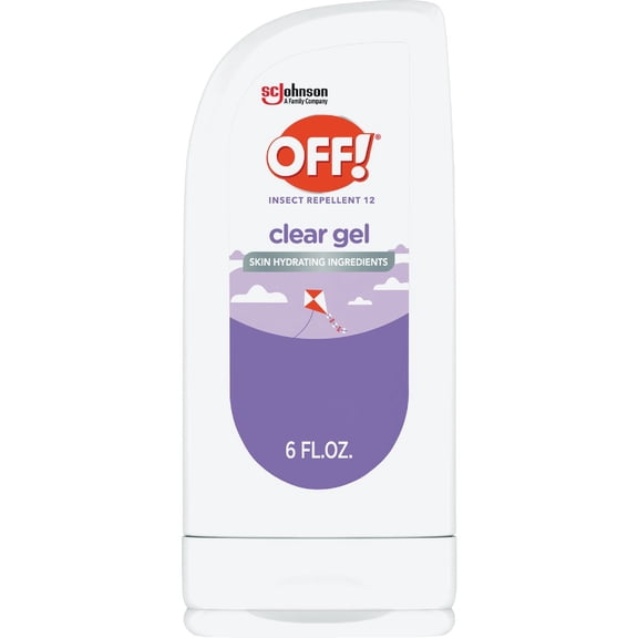 OFF! Clean Feel Insect Repellent Clear Gel with 20% Picaridin, Bug Repellent with Long Lasting Protection from Mosquitoes, Hydrating, 6 oz