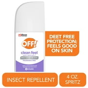 OFF! Clean Feel Picaridin Mosquito Repellent Spritz, Fragrance Free Bug Spray, 4 oz