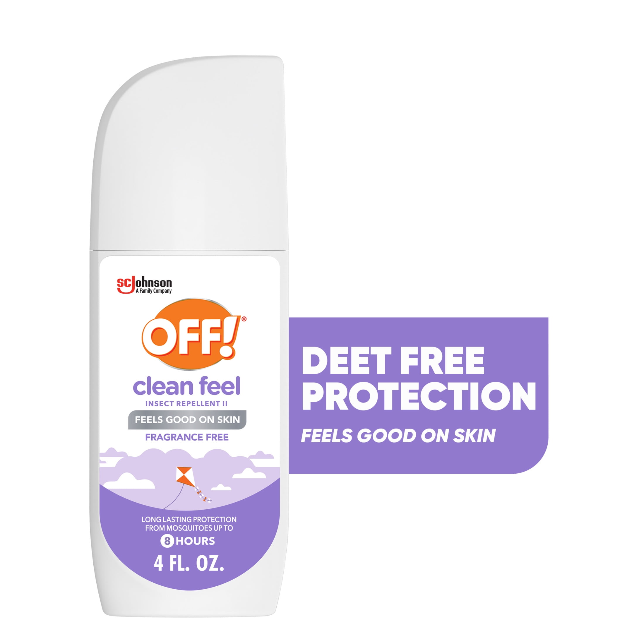 OFF! Clean Feel Picaridin Mosquito Repellent Spritz, Fragrance Free Bug Spray, 4 oz