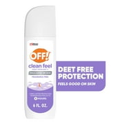 OFF! Clean Feel Picaridin Mosquito Repellent Spritz, Fragrance Free Formula, 6 oz