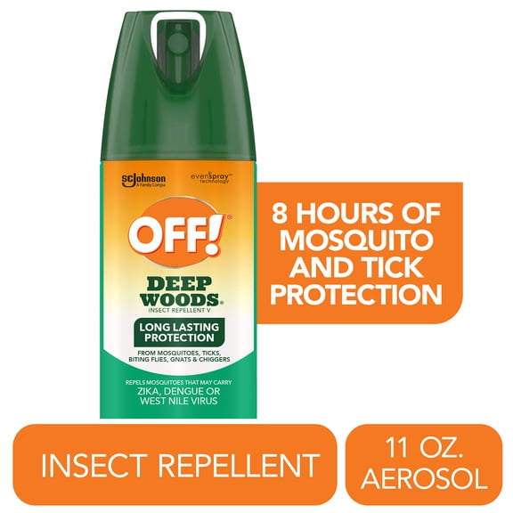 OFF! Deep Woods DEET Insect Repellent Spray, 8 Hr Mosquito and Tick Protection, 11 oz