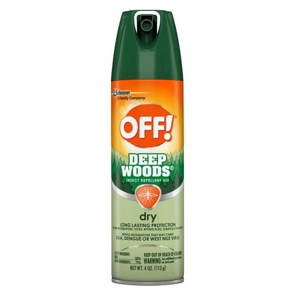 OFF Deep Woods Dry Insect Repellent VIII, 4 oz, 6 Pack