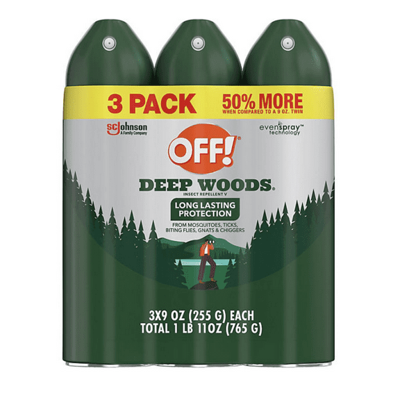OFF! Deep Woods Insect Repellent, 9 oz, Pack of 3
