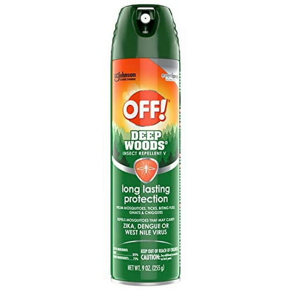OFF! Deep Woods Insect .. Repellent Aerosol, Bug Spray .. with Long Lasting Protection .. from Mosquitoes, 9 oz