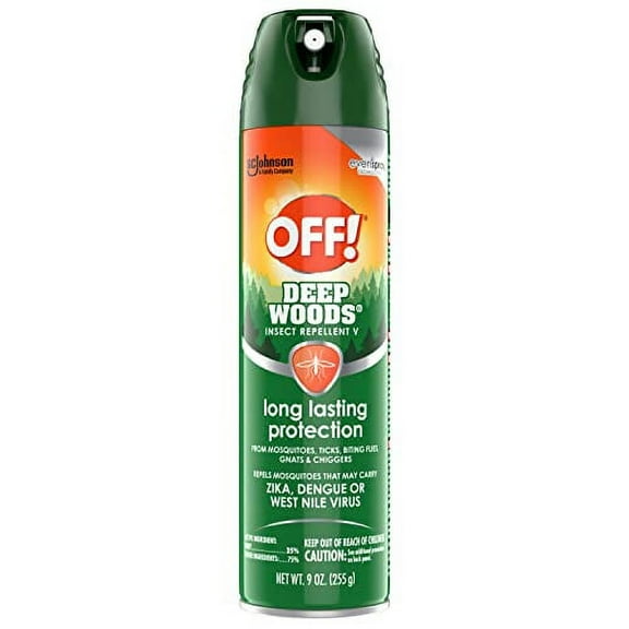 OFF! Deep Woods Insect .. Repellent Aerosol, Bug Spray .. with Long Lasting Protection .. from Mosquitoes, 9 oz