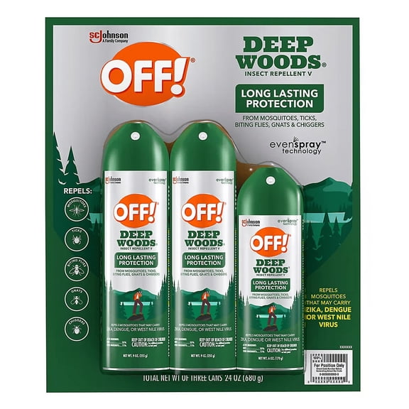 OFF! Deep Woods Insect Repellent Combo 3 Pack