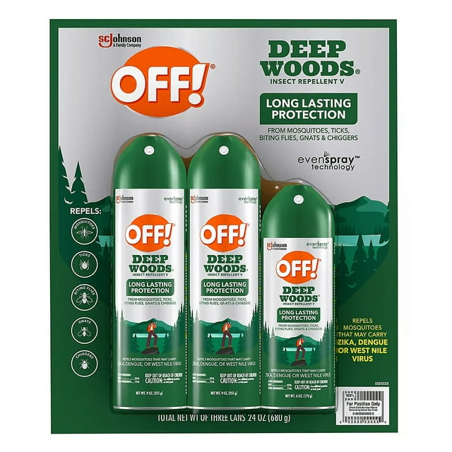 OFF! Deep Woods Insect Repellent Combo 3 Pack